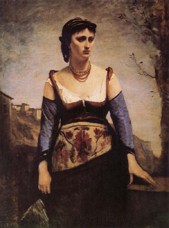 Jean Baptiste Camille  Corot Agostina